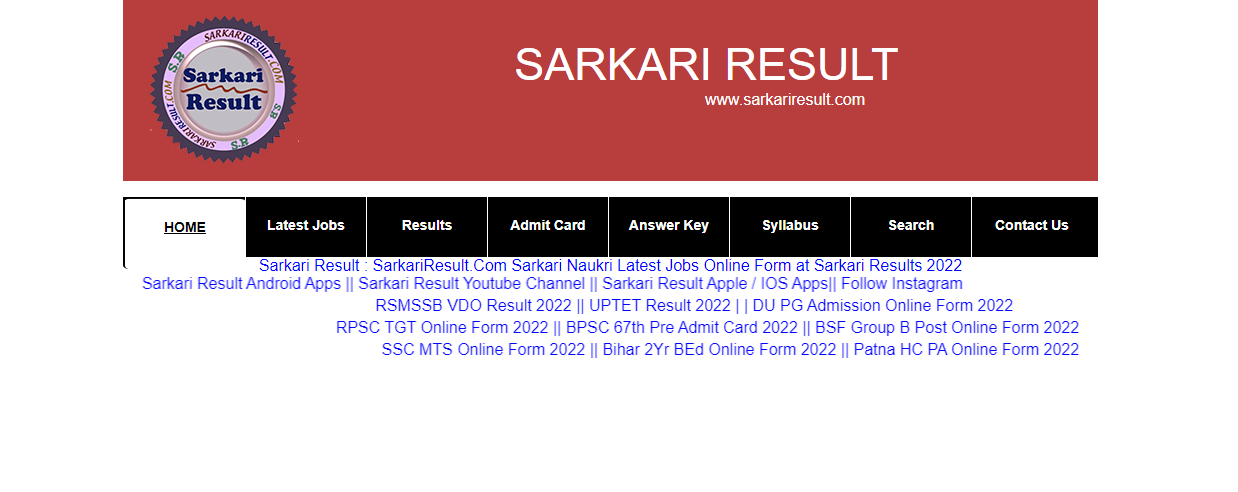 Sarkari Result Clone